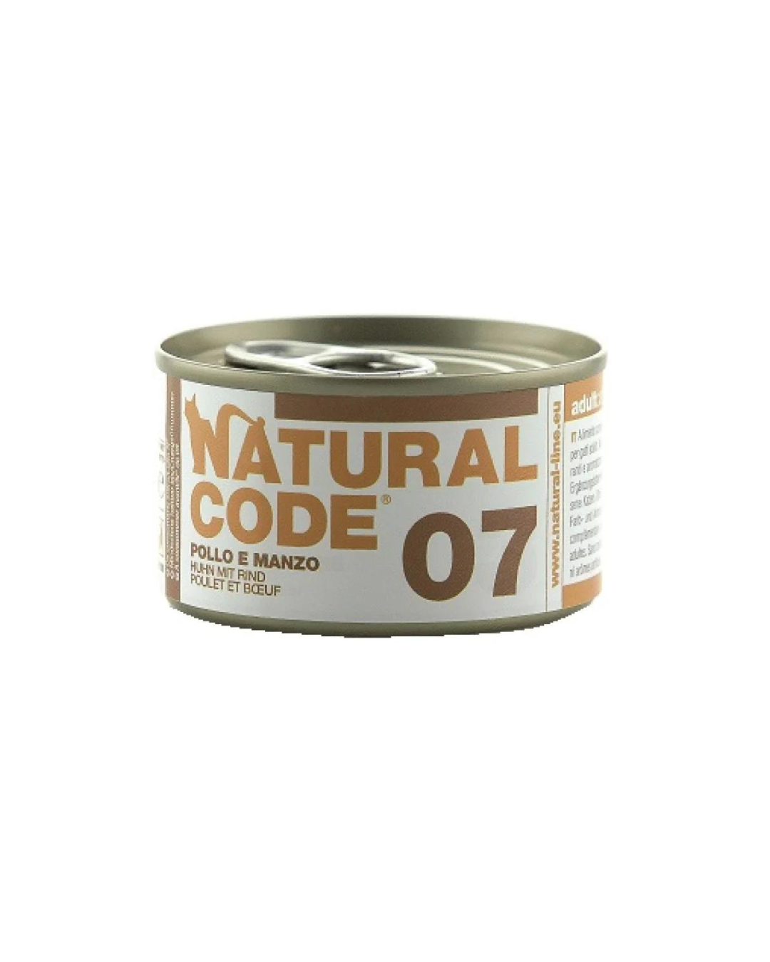 Natural code 07 - Straccetti per Gatti - Pollo e Manzo in brodo - 85gr