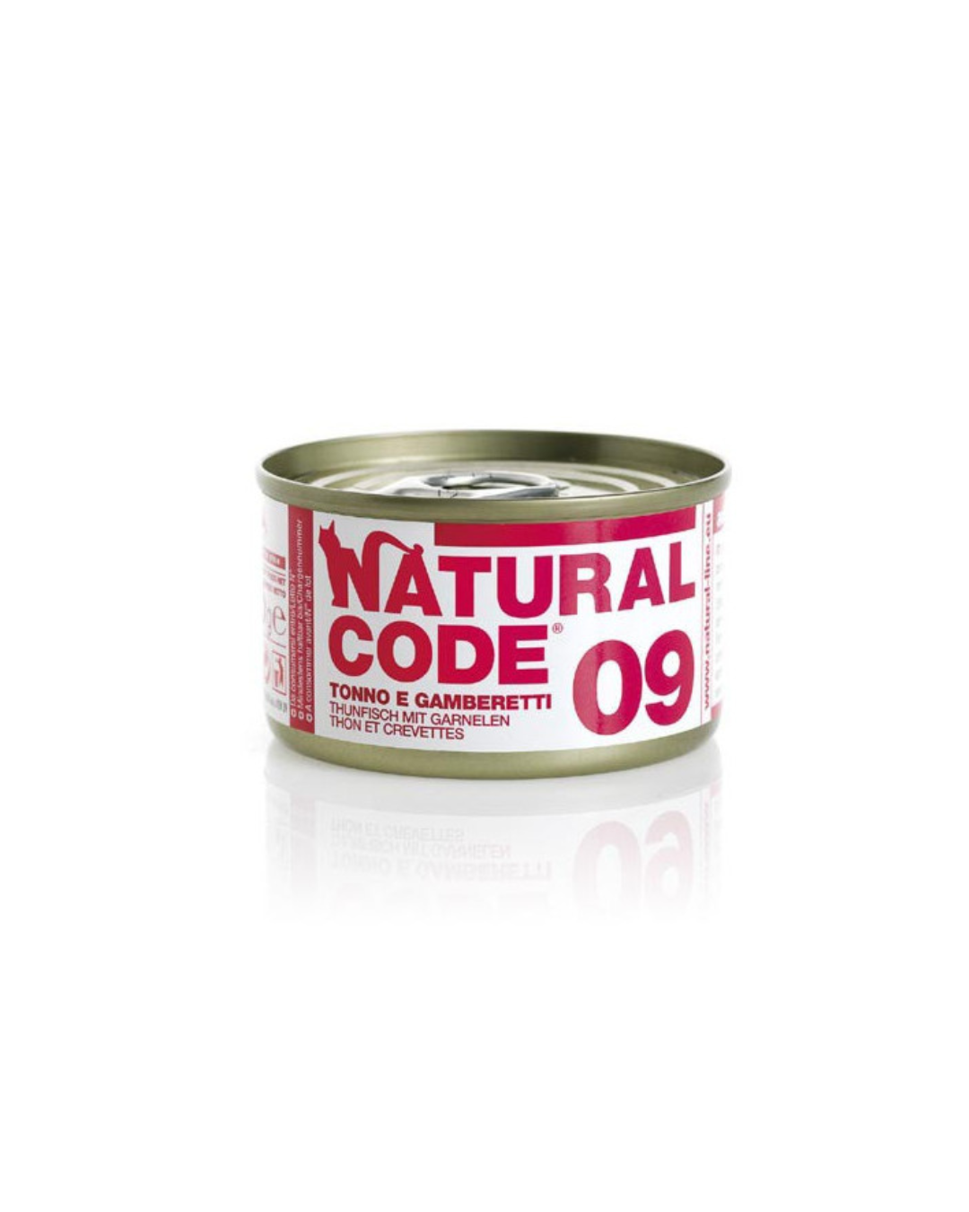 Natural code 09 - Strips for cats - Tuna and Shrimps in broth - 85 gr 