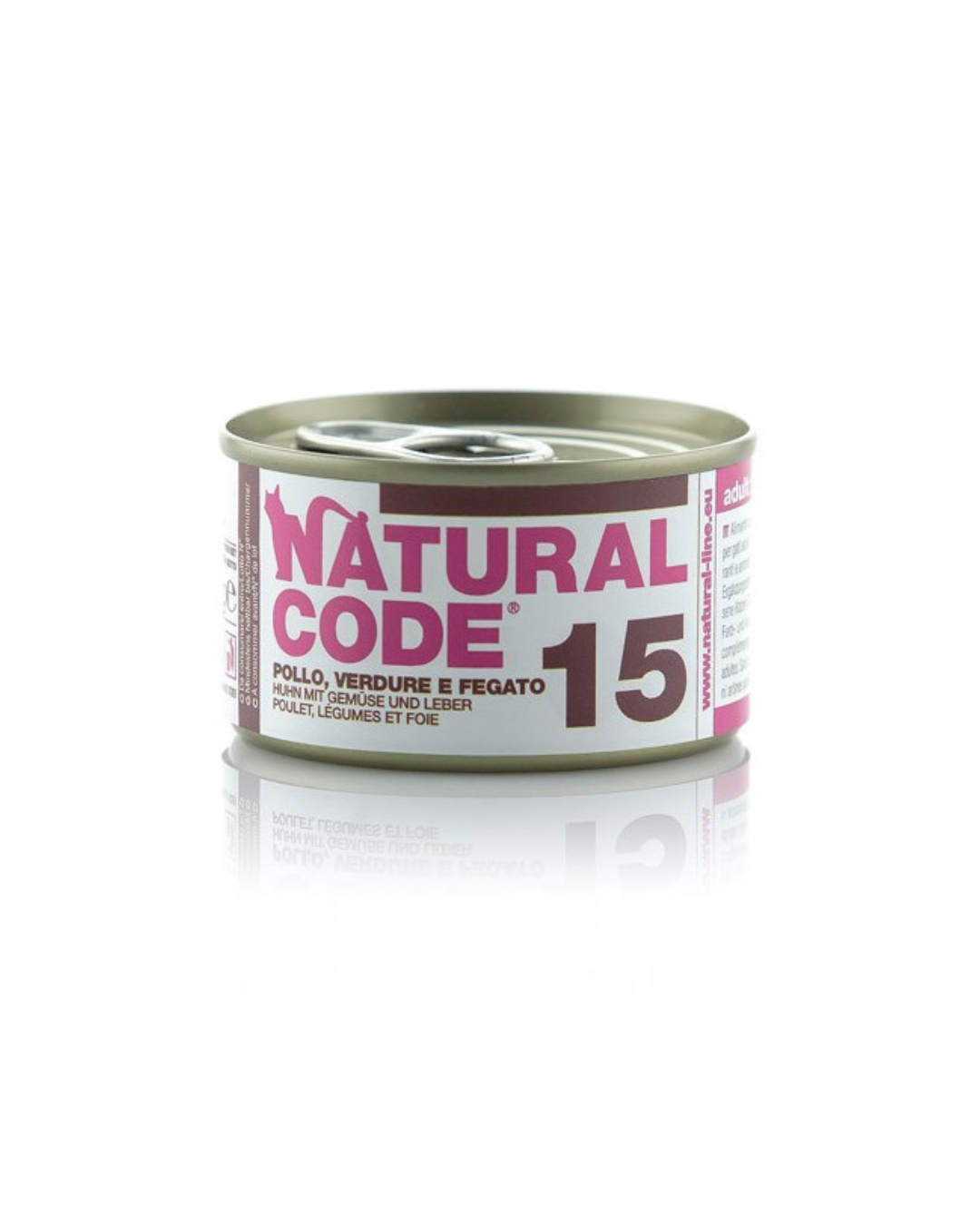 Natural code 15 - Strips for cats - Chicken, Vegetables and Liver in broth - 85 gr 