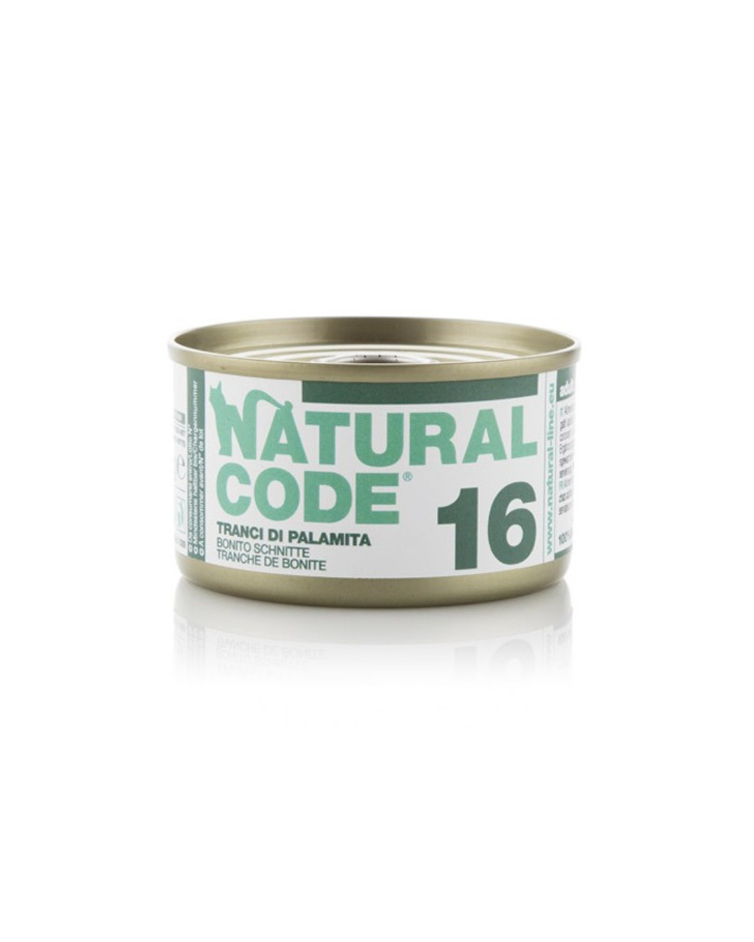 Natural code 16 - Strips for cats - Bonito slices in broth - 85gr