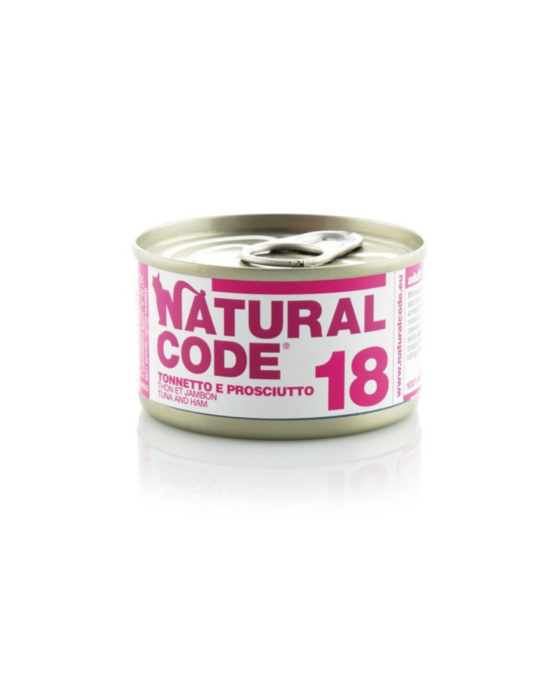 Natural code 18 - Strips for cats - Tuna and ham in broth - 85gr 