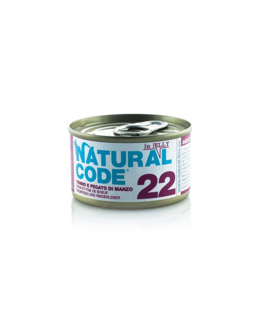 Natural code 22 - Strips for cats - Tuna and Beef Liver in Jelly - 85gr 