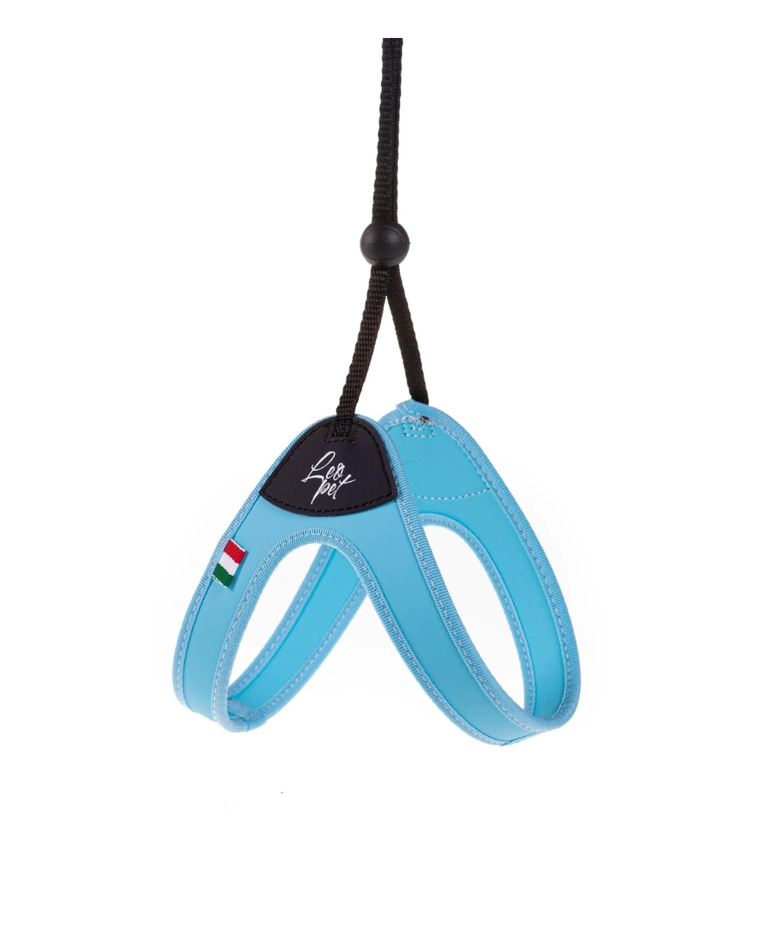 LeoPet - Fixed harness in PVC and Nylon - Light blue color - 1 20/30 cm 