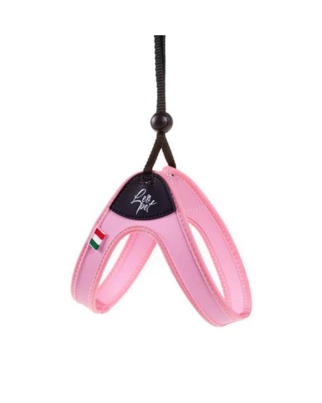 LeoPet - Pettorina Fissa in PVC e Nylon - Colore Rosa - 1 20/30 cm