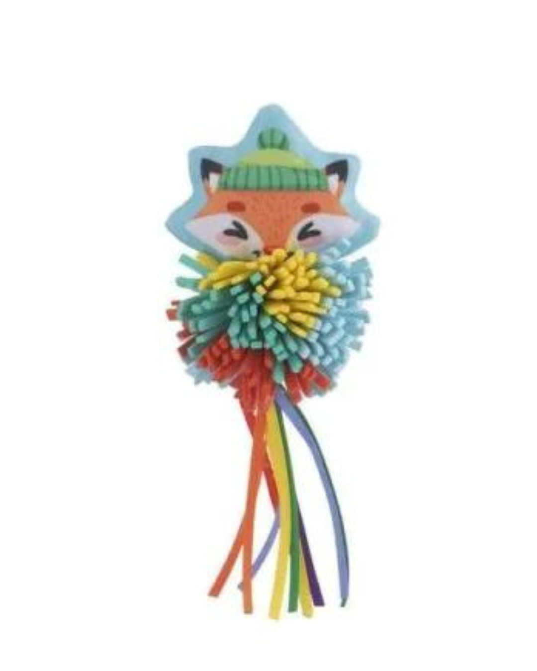 LeoPet - Fox in Fabric with Ribbons and Eva Material Insert - Multicolored - 16x7 cm