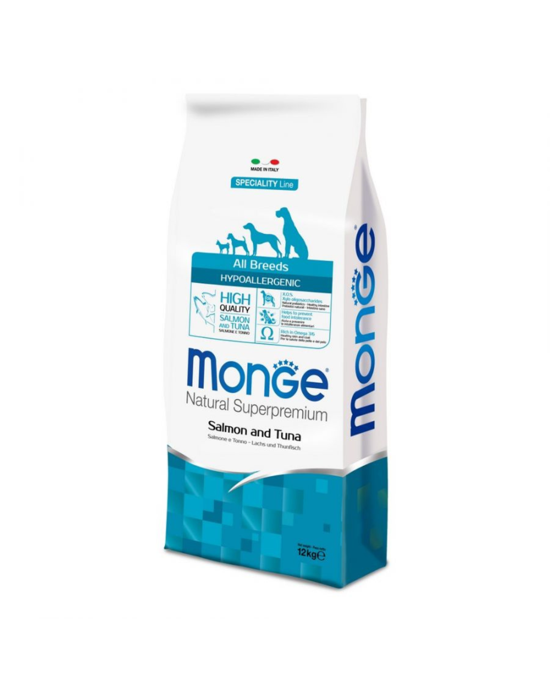 Monge - All Breed Adult Hypoallergenic - Salmon / Tuna 12 kg