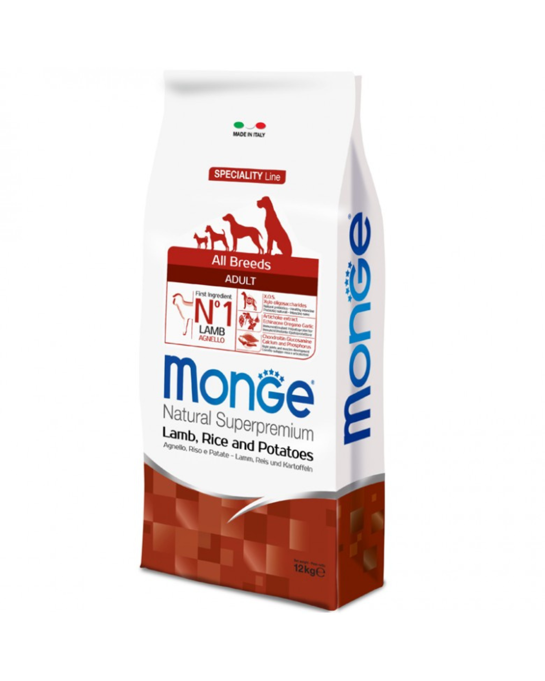 Monge - All Breeds Adult - Agnello, Riso e Patate 12 kg