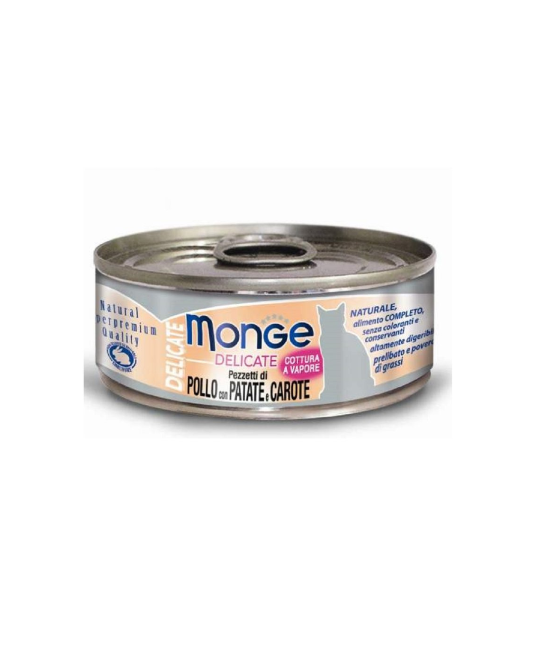 Monge - Delicate Straccetti Per Gatti - Pollo, Patate e Carote 80 gr