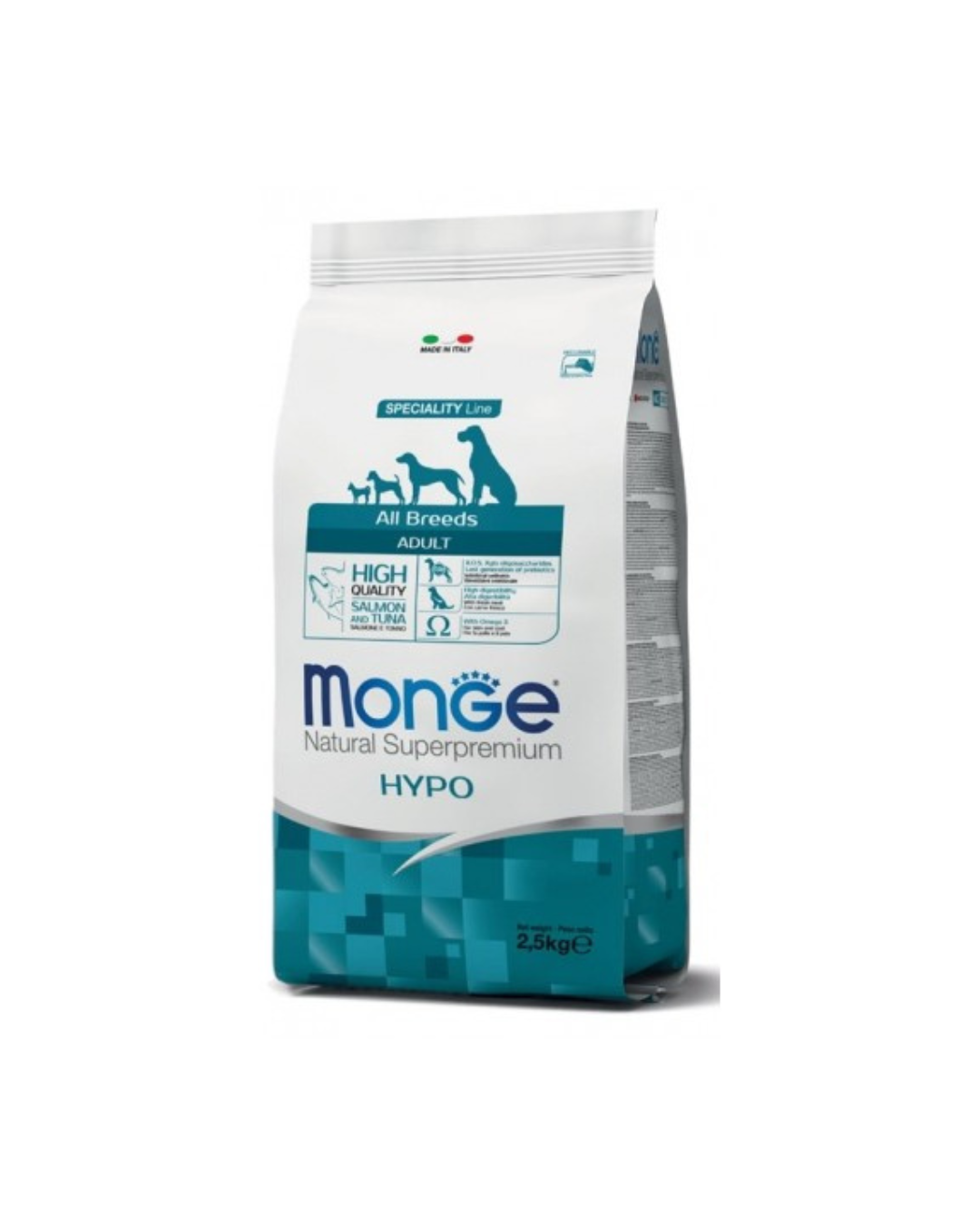 Monge - Hypoalergenic Salmone e Tonno - 2,5 kg