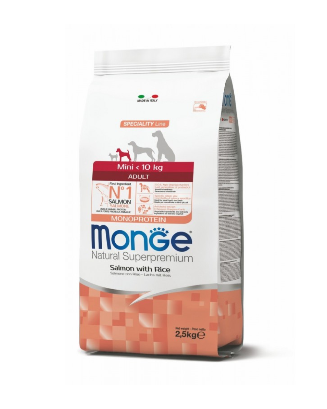 Monge - Mini Adult Salmon and Rice - 2.5 kg