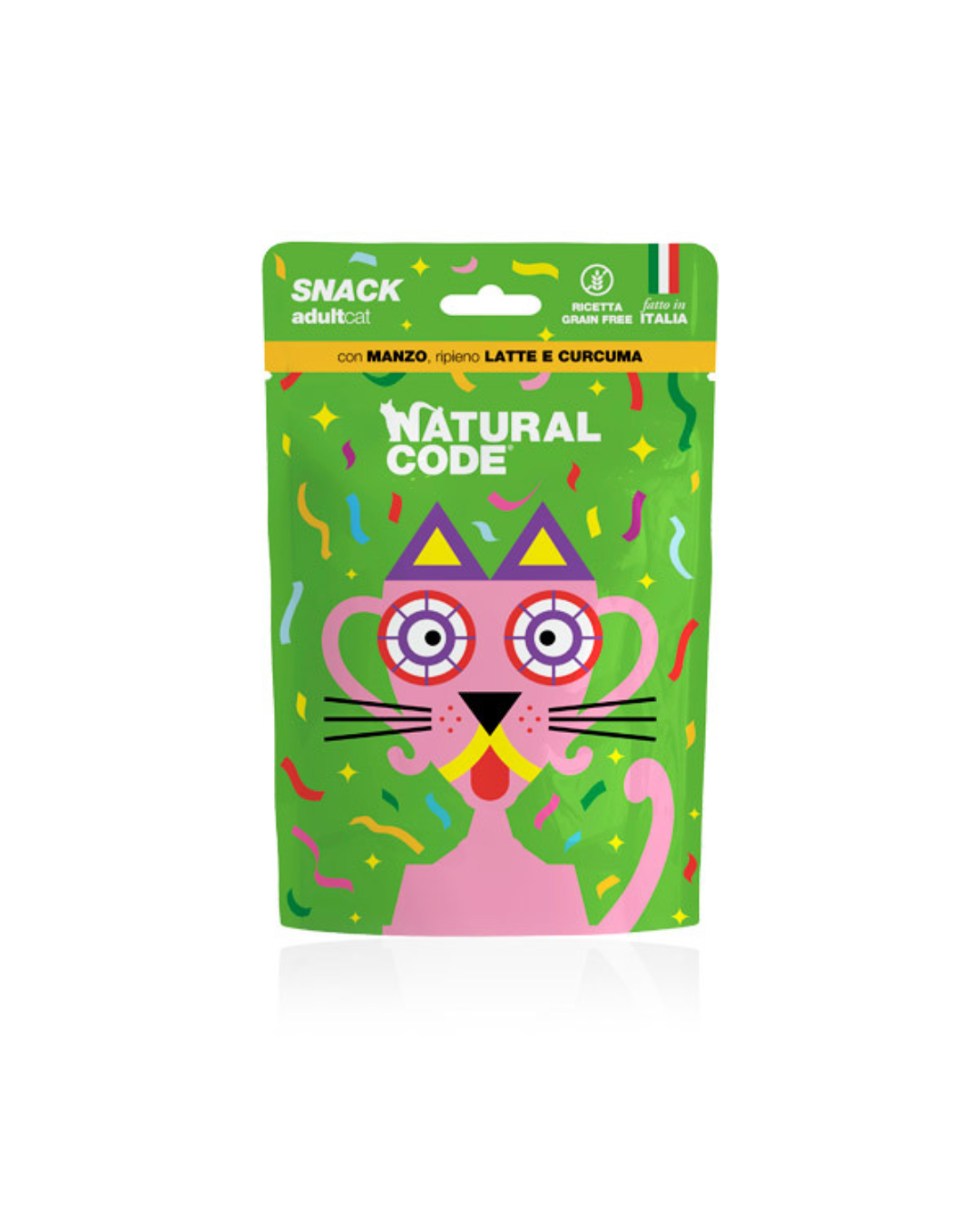 Natural code - Snack for cats - Beef and Turmeric Adult Snack - 60 gr