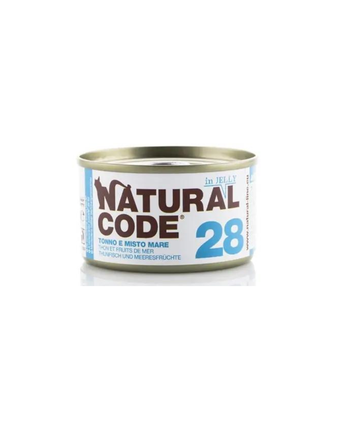 Natural code 28 - Strips for cats - Tuna and Mixed Seafood in Jelly - 85 gr