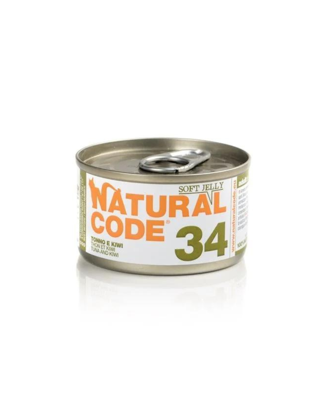 Natural code 34 - Strips for cats - Tuna and Kiwi in Jelly - 85 gr