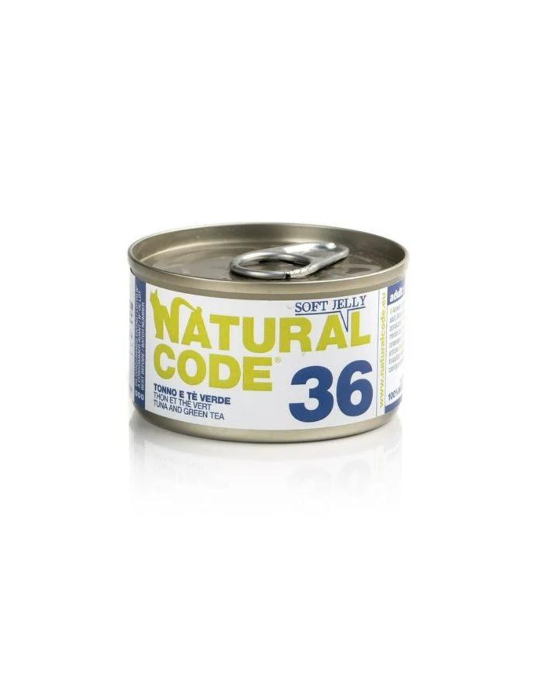 Natural code 36 - Strips for cats - Tuna and Green Tea in Jelly - 85 gr