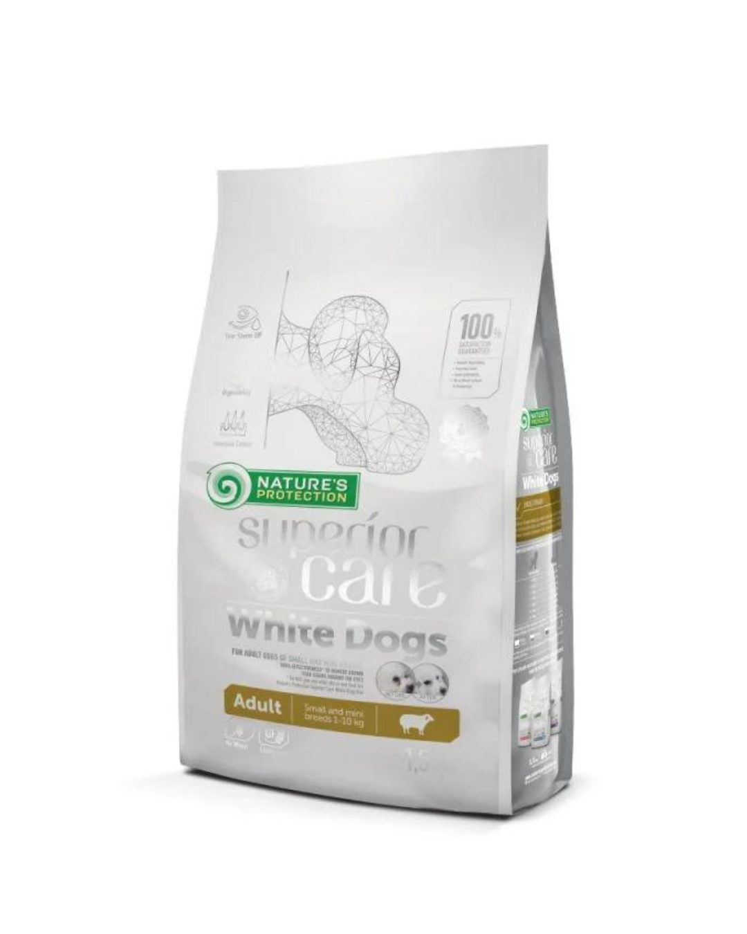 Nature's Protection - Superior Care White Dog Grain Free - Adult Small Breed - Agnello 1,5 kg