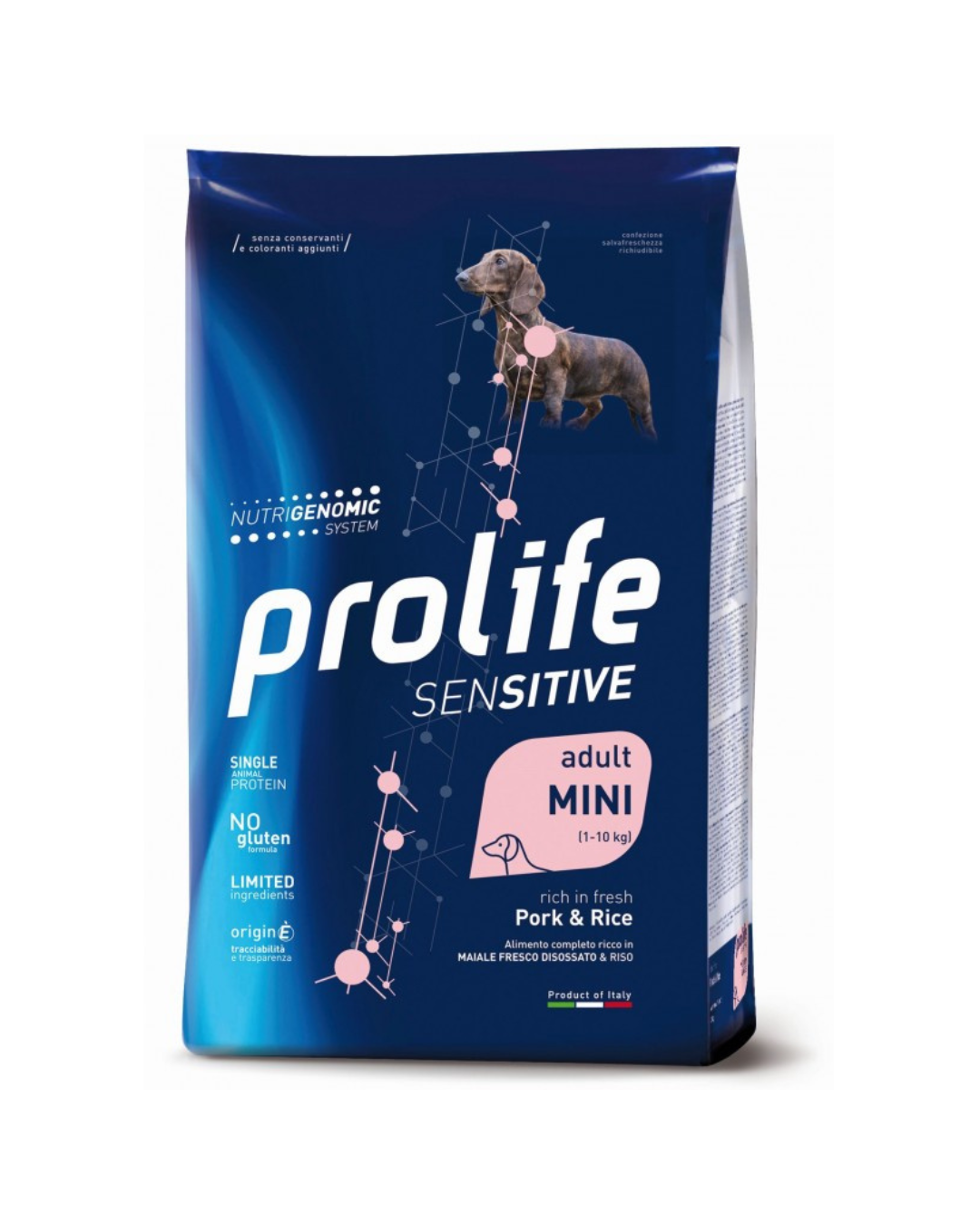 Prolife - Dog Grain Free Sensitive - Adult MIni - Maiale e Patate 2 kg