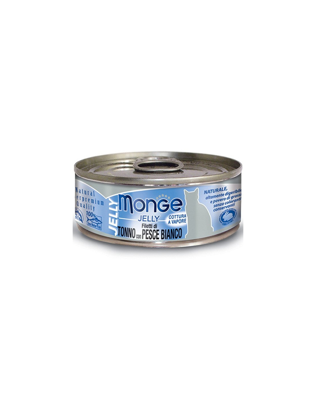 Monge - Jelly for Cats - Tuna and White Fish Fillets 80 gr