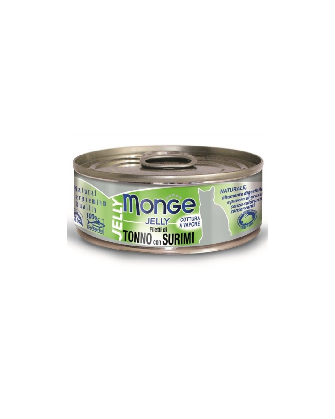 Monge - Jelly for Cats - Tuna and Surimi Fillets 80 gr