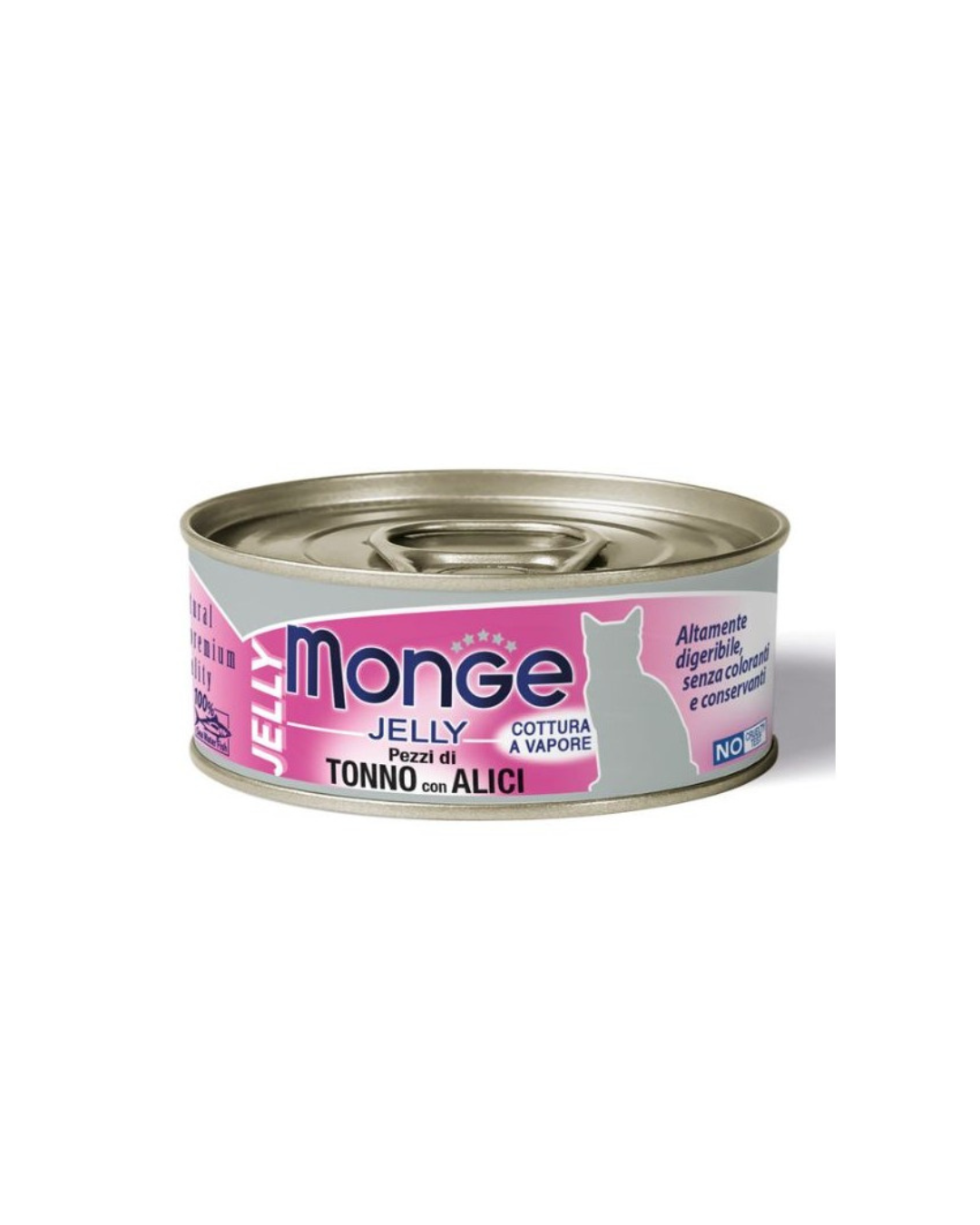 Monge - Jelly for Cats - Pieces of Tuna and Anchovies 80 gr