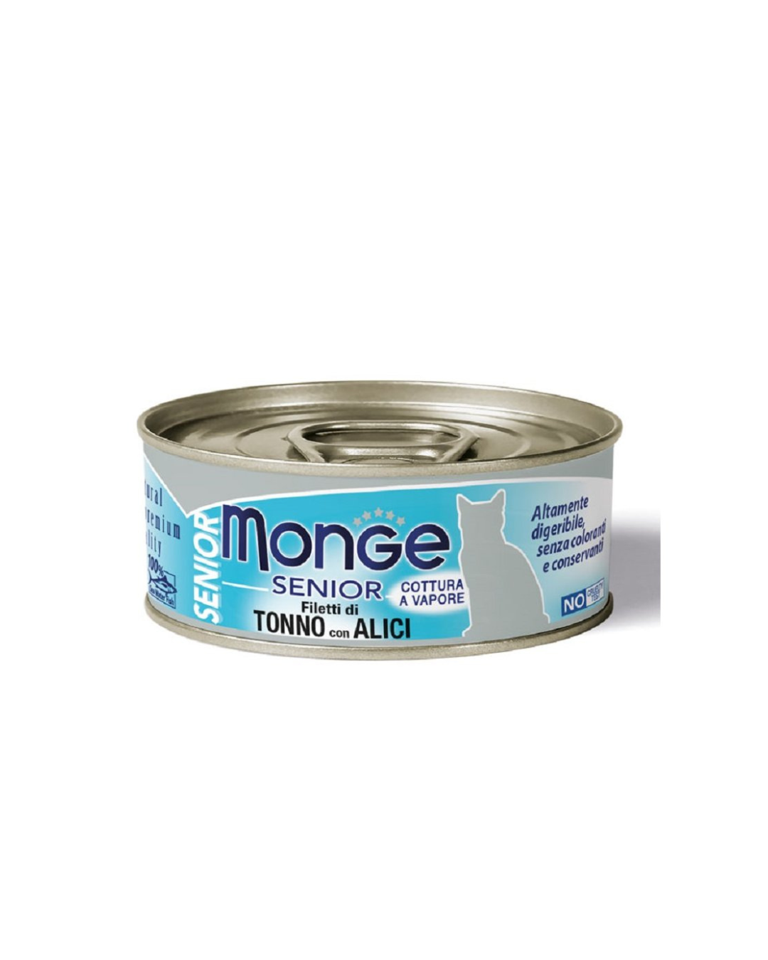 Monge - Jelly for Senior Cats - Tuna and Anchovy Fillets 80 gr