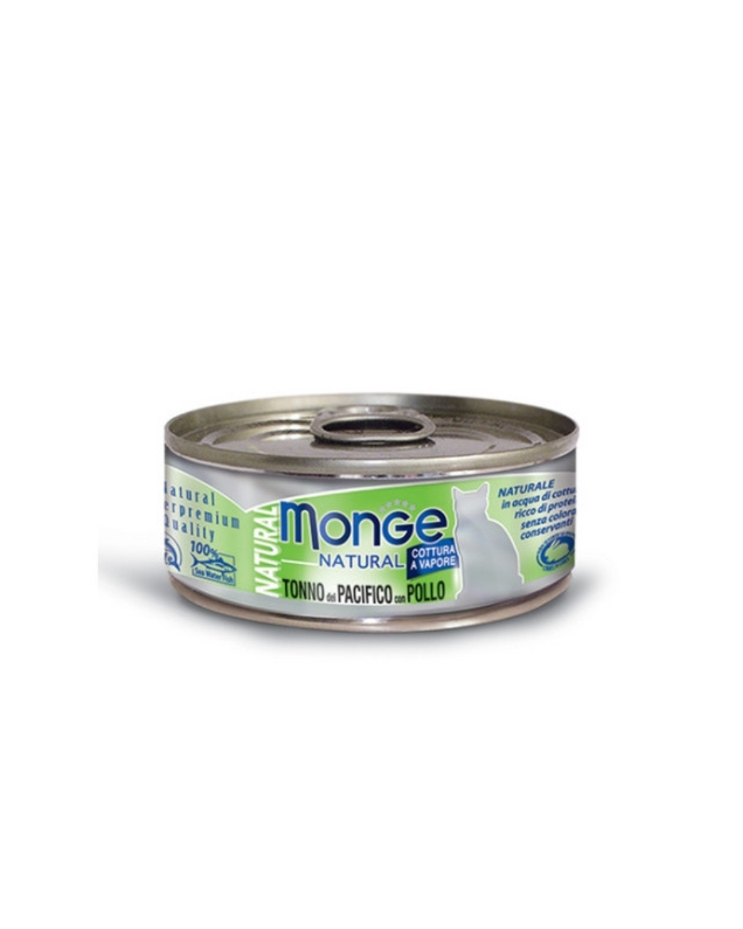 Monge - Natural per Gatti - Tonno Pinne Gialle e Pollo 80 gr