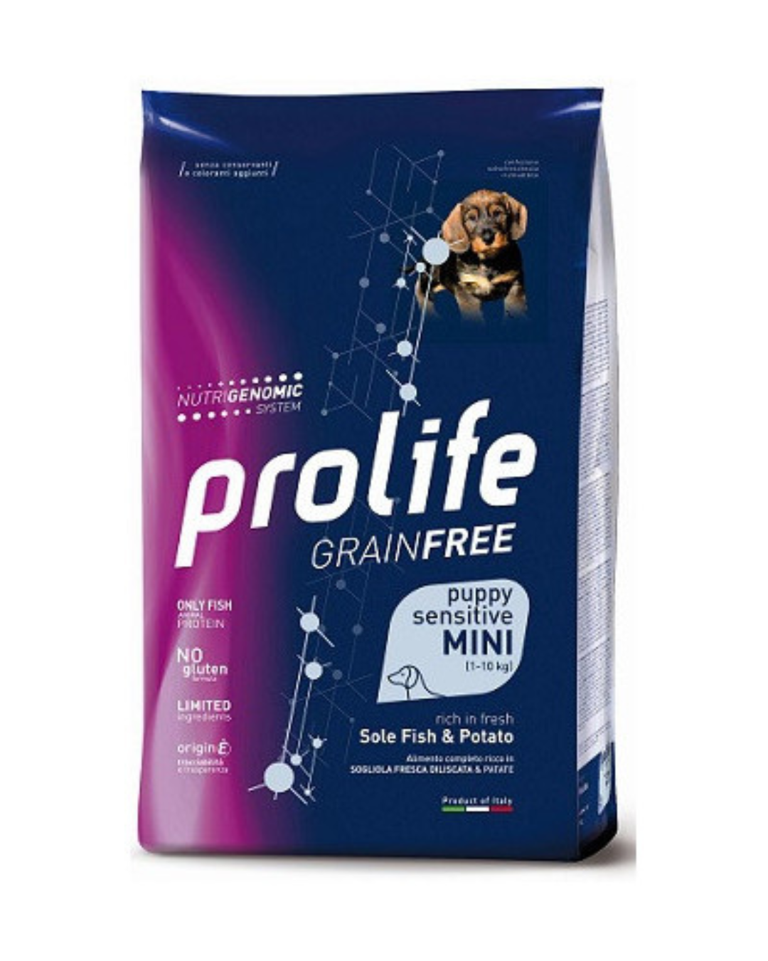 Prolife - Dog Grain Free Sensitive - Puppy Mini - Sole and Potatoes 2 kg