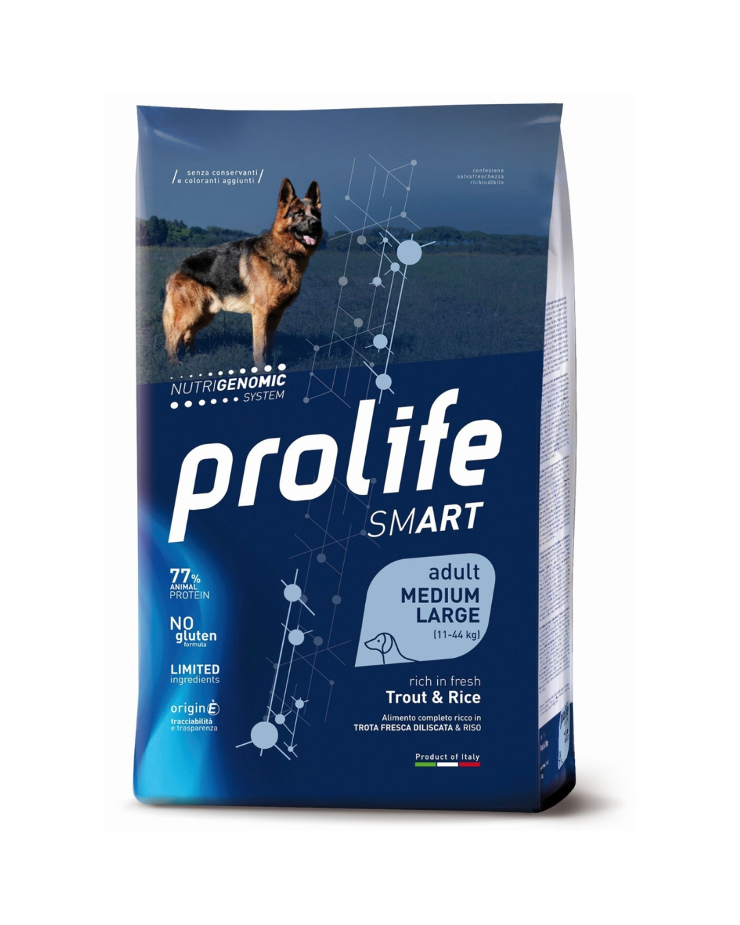 Prolife - Smart - Dog Adult Medium / Large Breed - Trota e Riso 12kg