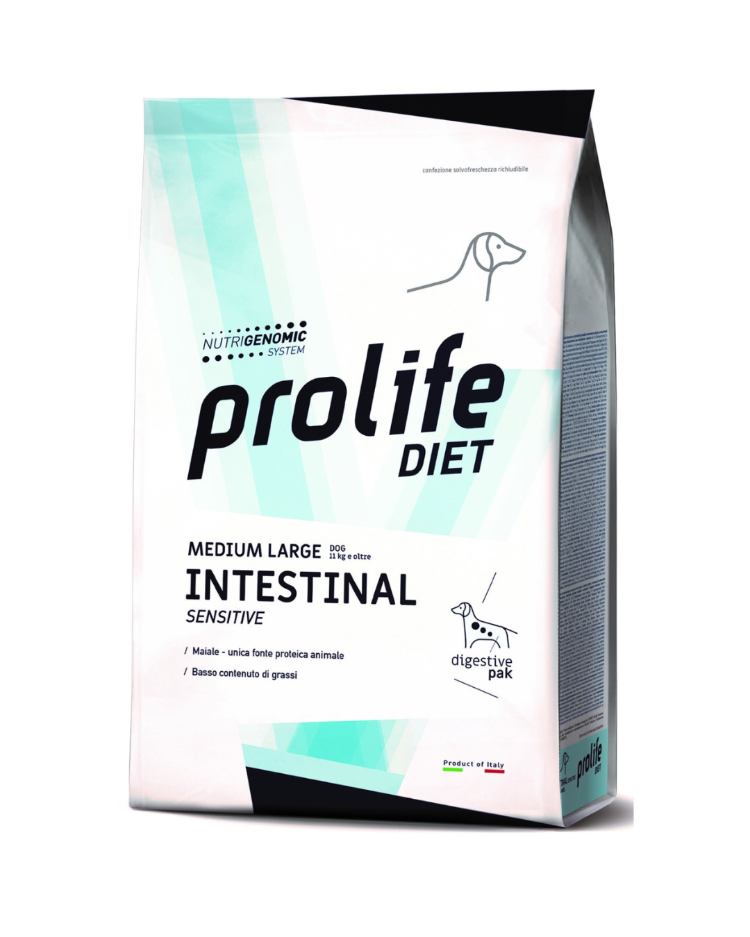 Prolife Diet - Dog Intestinal Sensitive Taglia Medium / Large - Maiale 2 kg