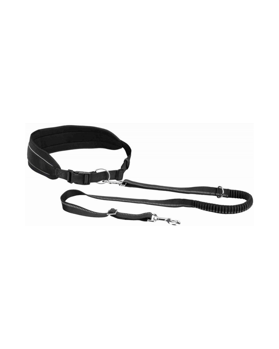 Trixie - Waist Belt with Leash - 75/120cm - Black Color