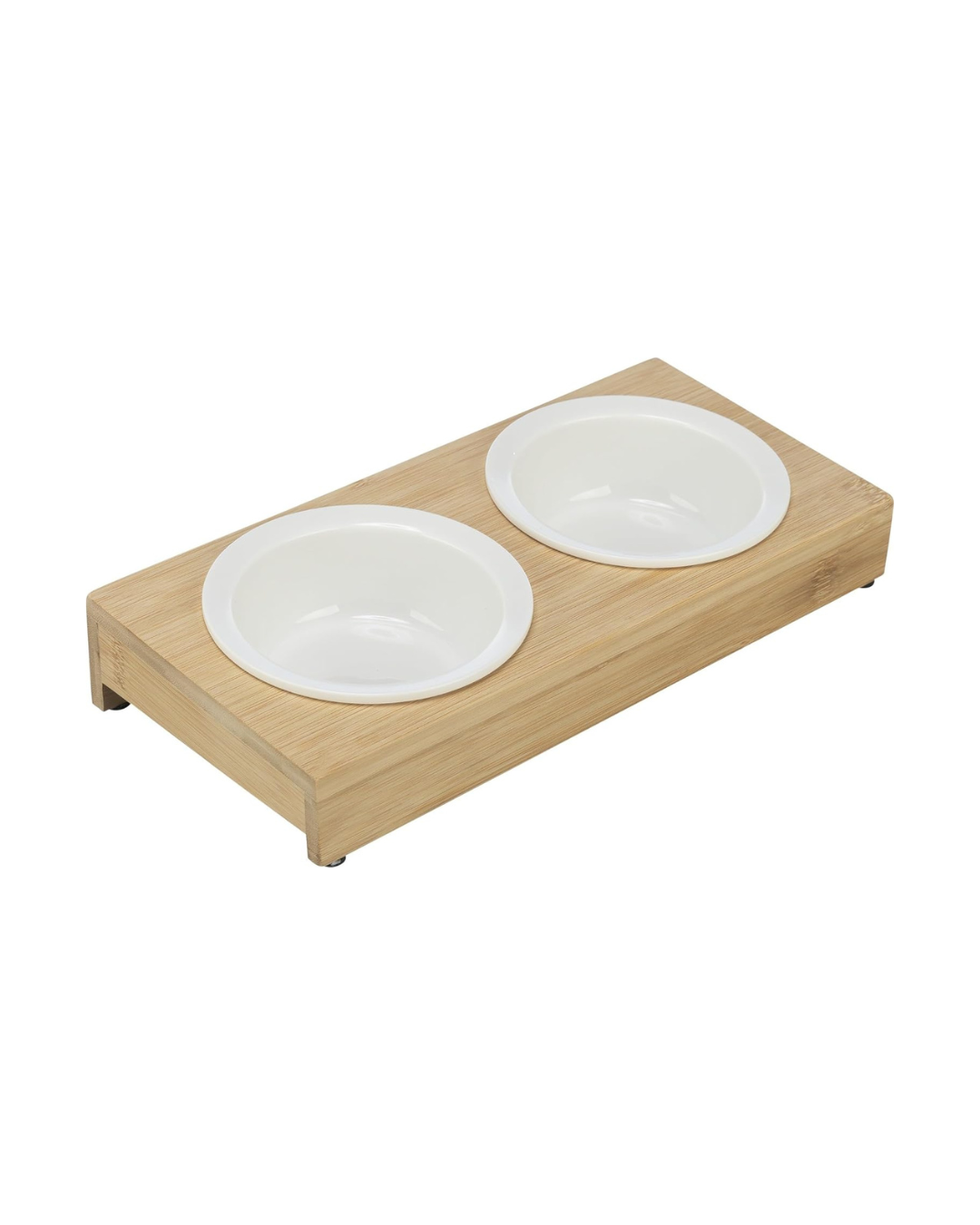 Trixie - Ceramic Bowls with Bamboo Surface - Size 2x0.25l