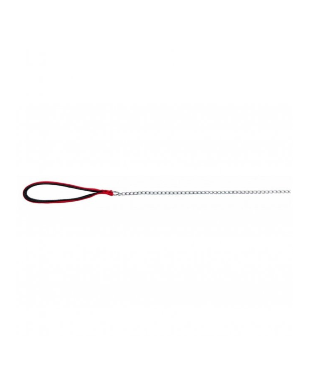 Trixie - Chain Leash with Nylon Handle - 1m/3mm - Red