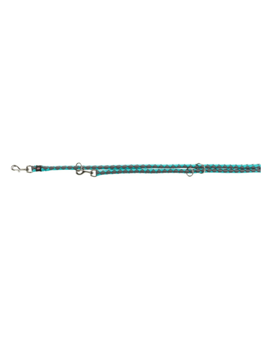 Trixie - Tubular Training Leash L-XL 2m/18mm - Color Aquamarine/Grey