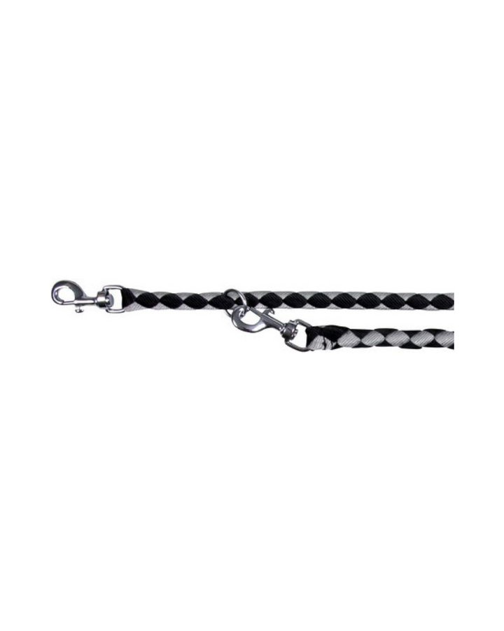 Trixie - Tubular Training Leash L-XL 2m/18mm - Color Black/Silver