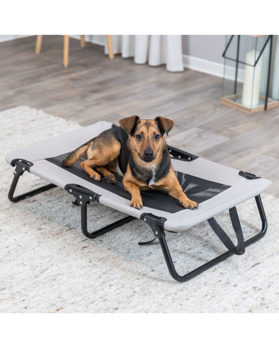 Trixie - Dog Bed - Size 79x19x50 cm - Grey/Black Color 