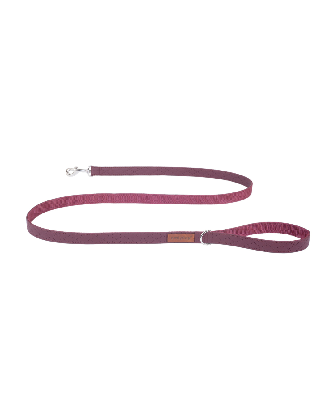 Amiplay - NEW YORK Leash Burgundy L