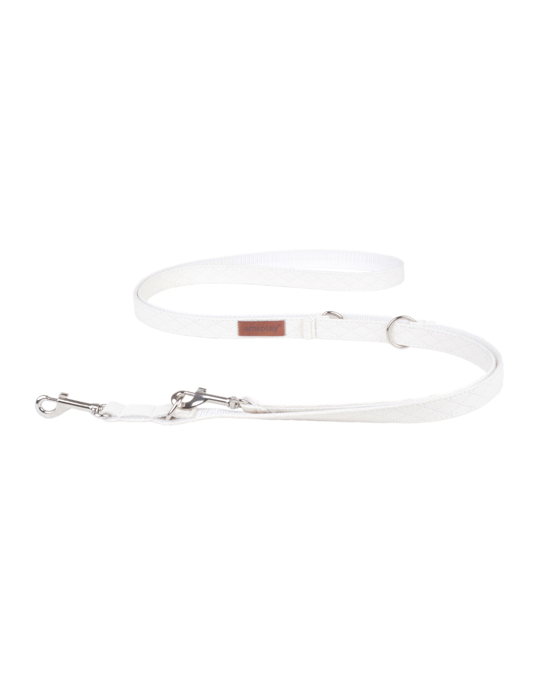 Amiplay - Adjustable 6 in 1 leash NEW YORK White XL