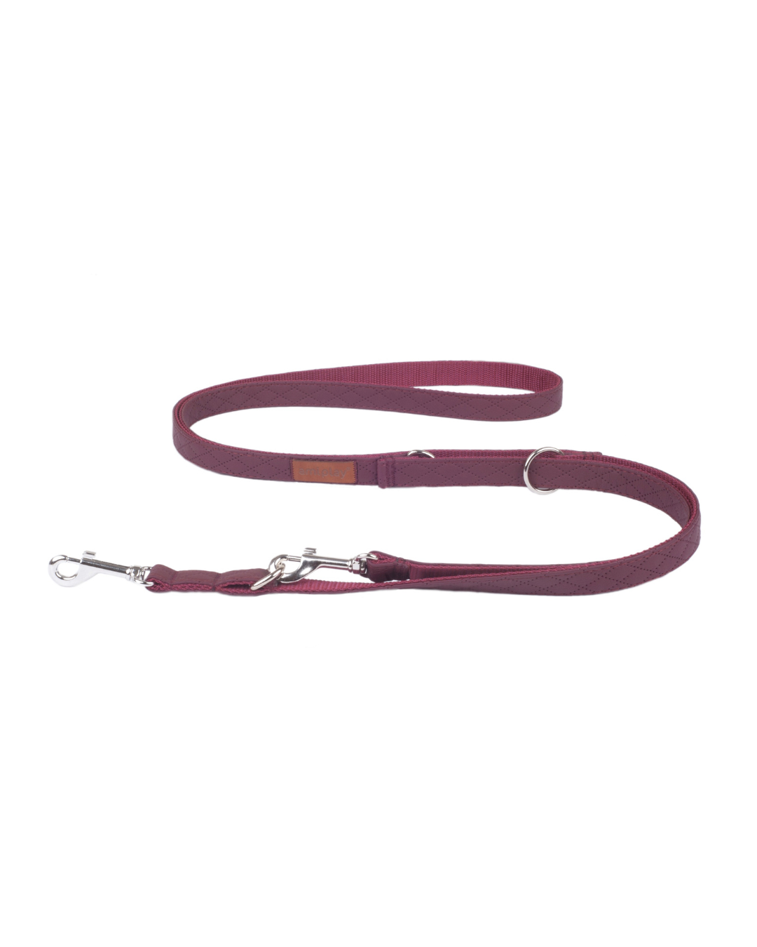 Amiplay - 6 in 1 adjustable leash NEW YORK Burgundy L