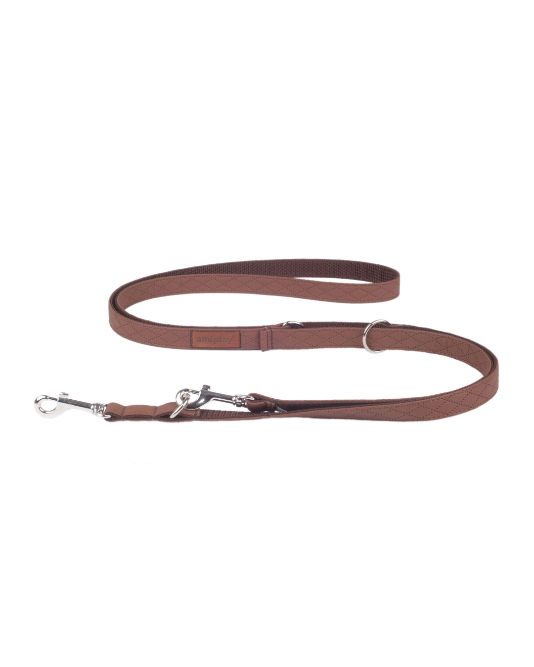 Amiplay - 6 in 1 adjustable leash NEW YORK Brown XL