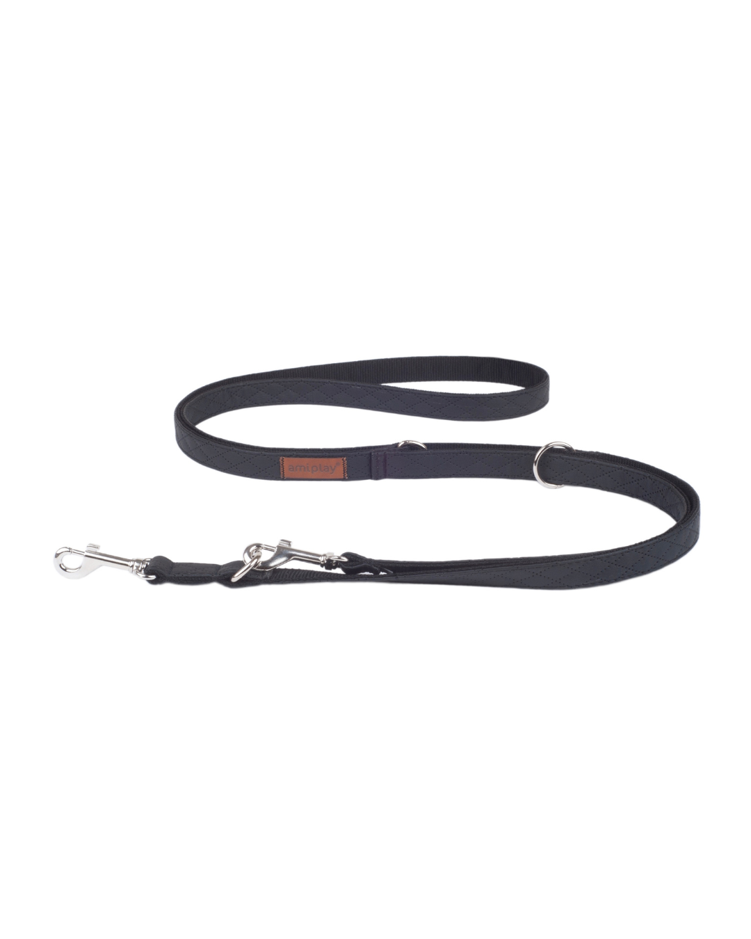 Amiplay - Adjustable leash 6 in 1 NEW YORK Black L