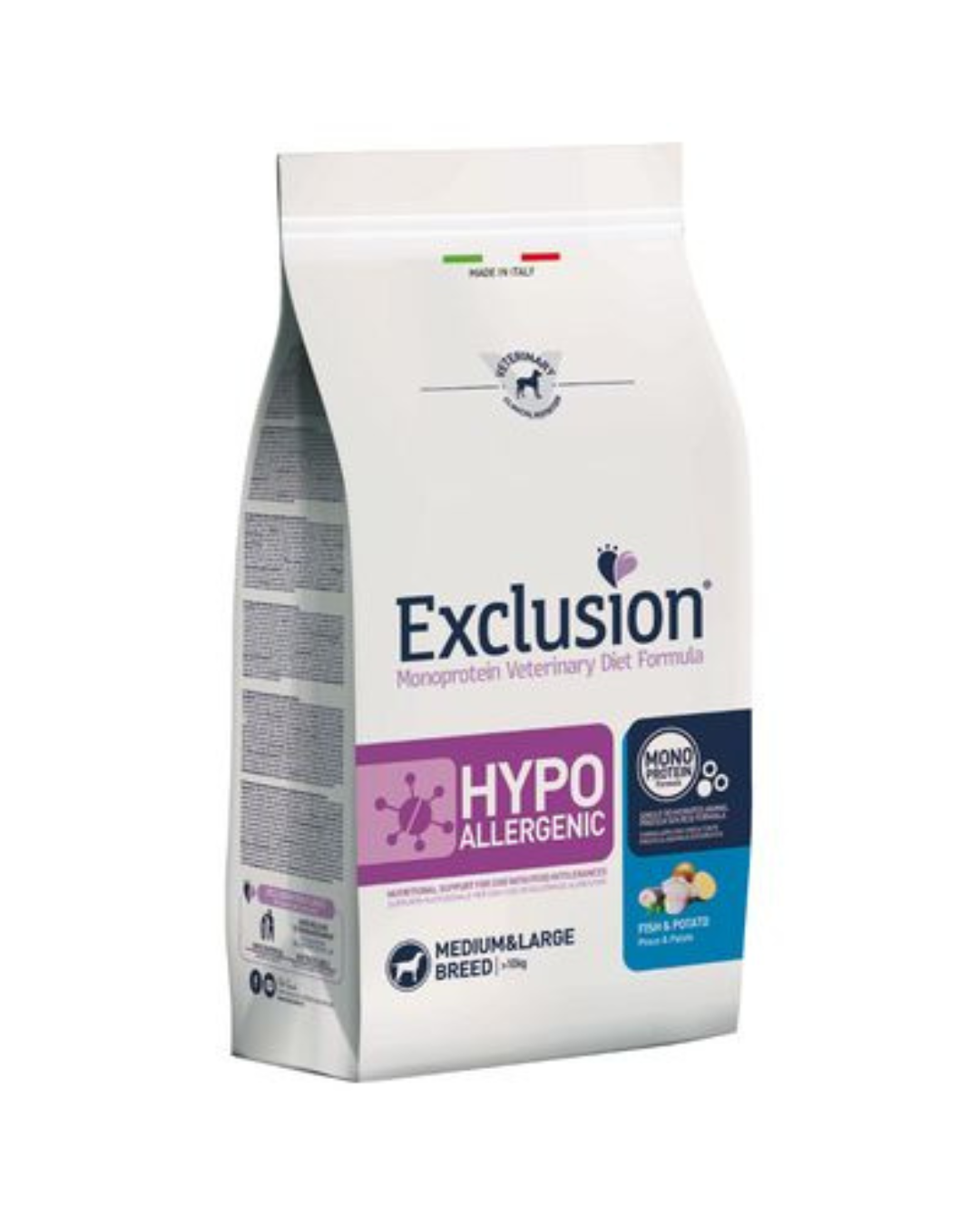 Exclusion Diet - Hypoallergenic Adult Medium Breed - Fish and Potatoes 2kg