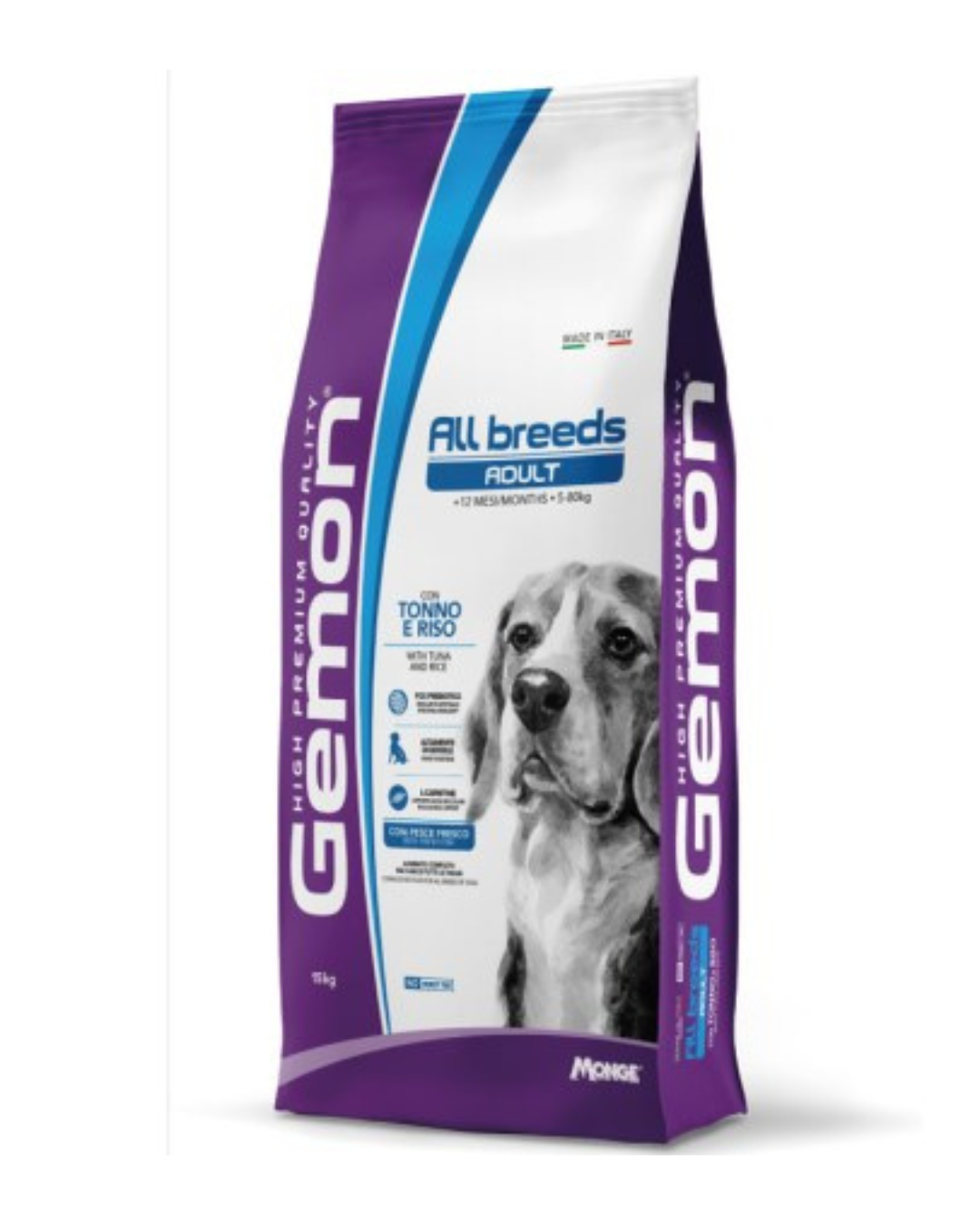 Gemon - All Breeds Adult Tonno e Riso - 15 kg