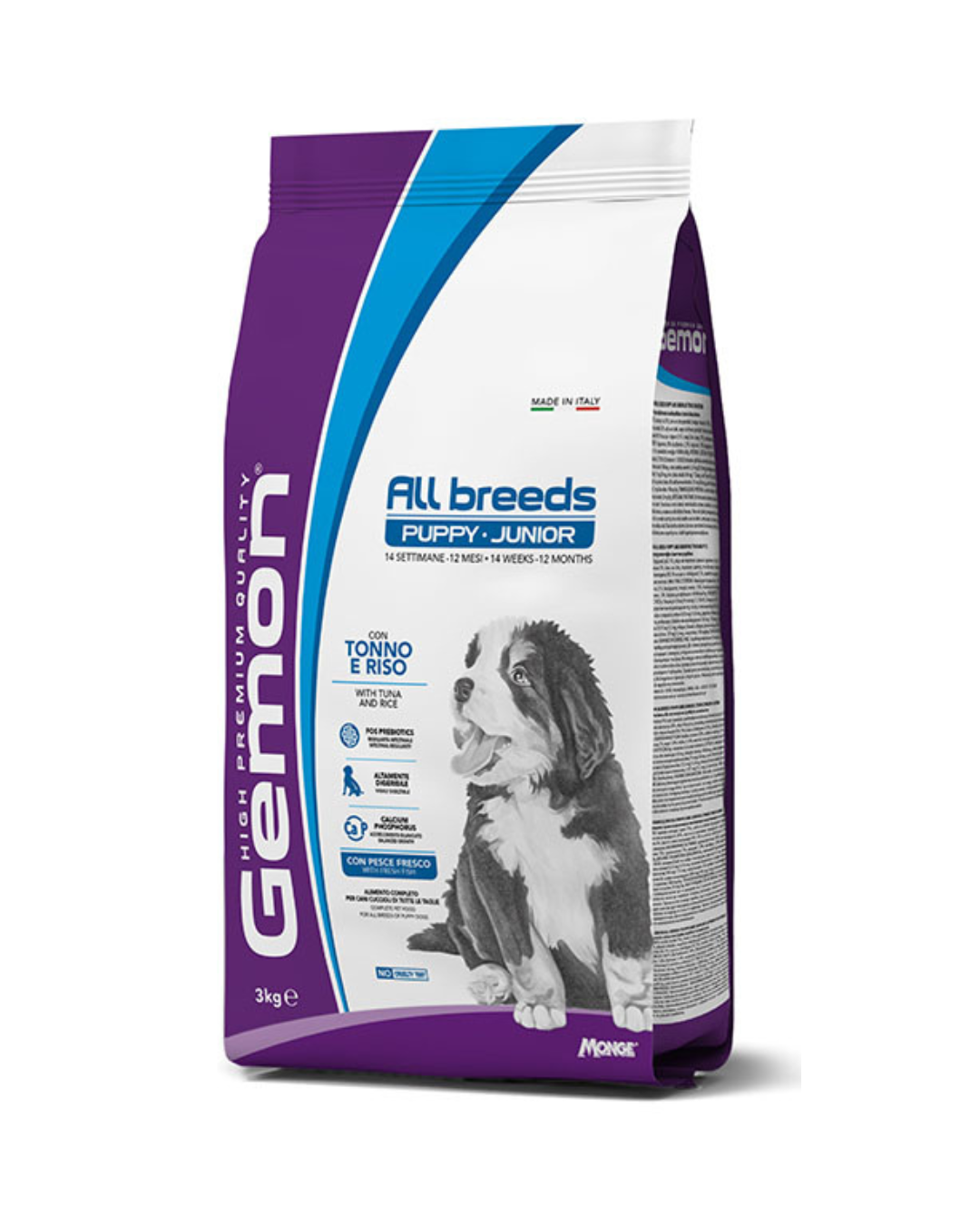 Gemon - All breeds Puppy/Junior Tuna and Rice - 15 kg