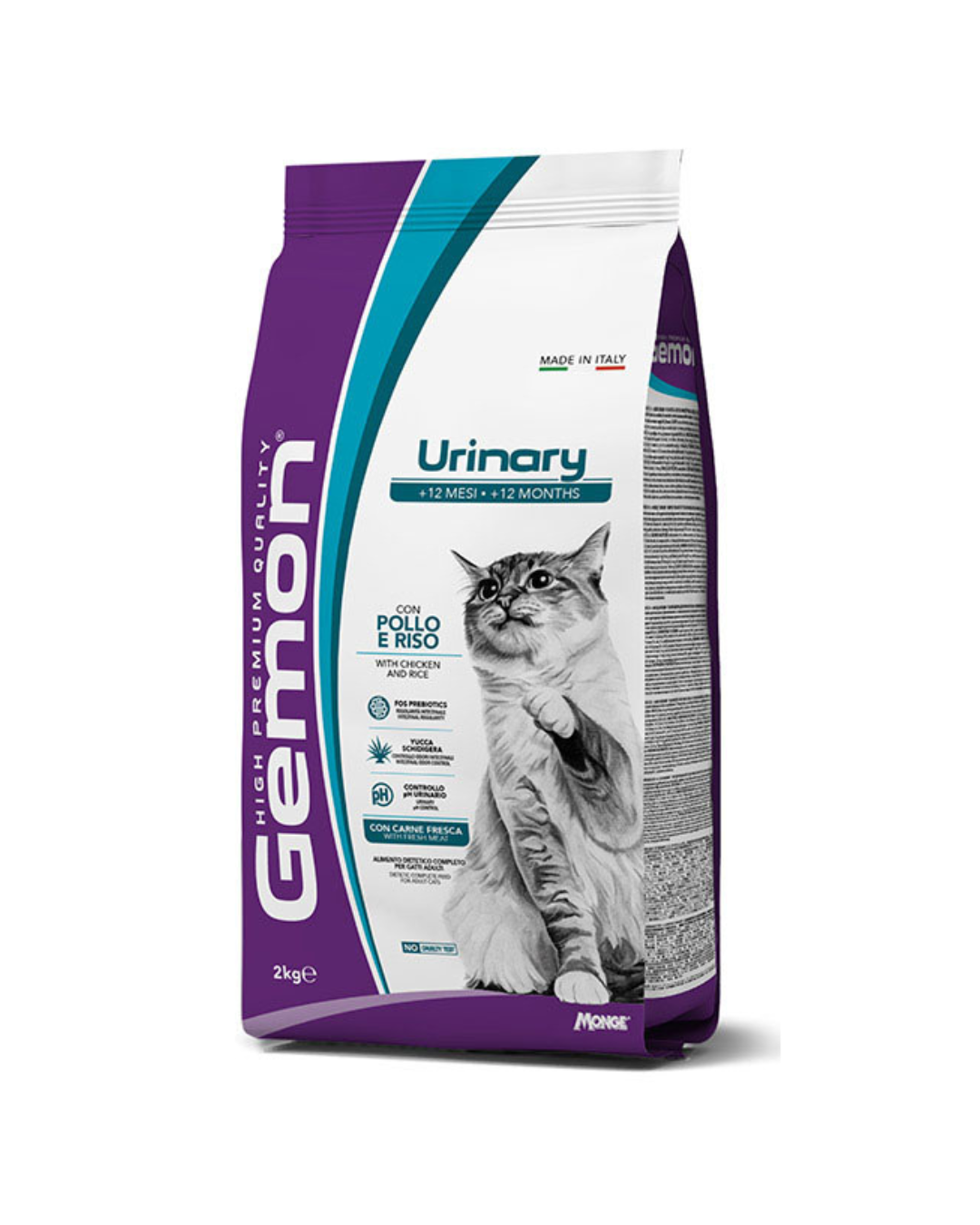 Gemon - Cat Urinary Pollo e Riso 2 kg