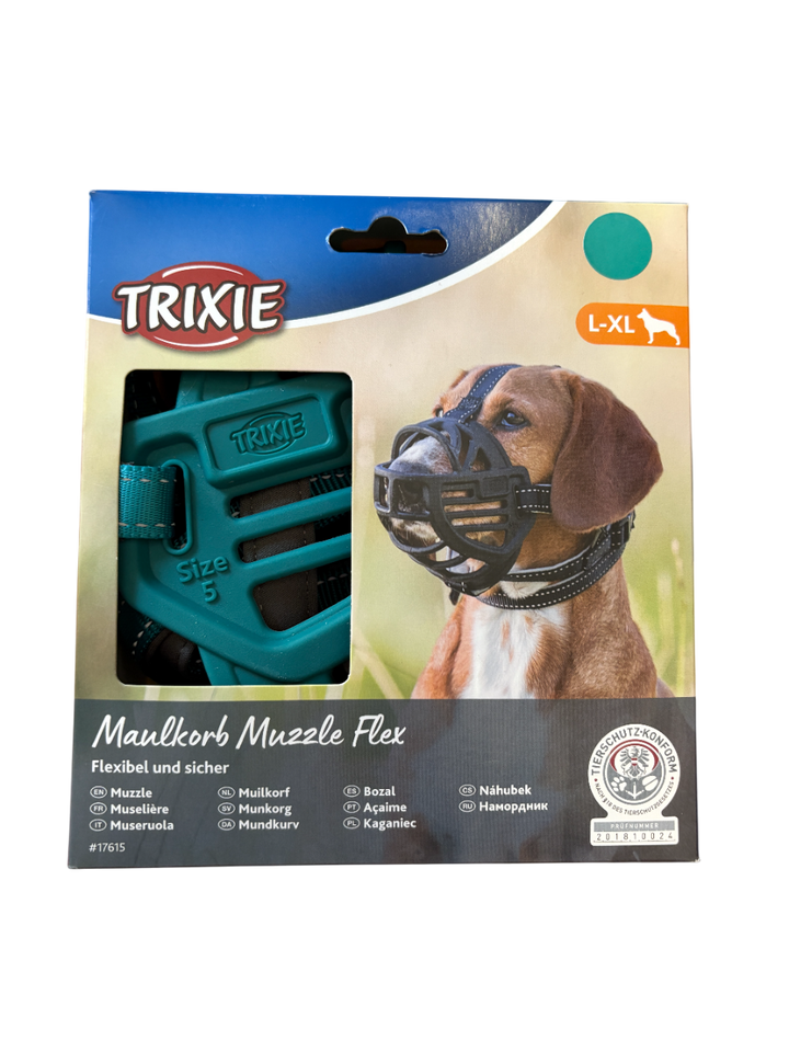 Trixie - Museruola Flex Muzzle Taglia XL-L (Circonferenza interna 35 cm)