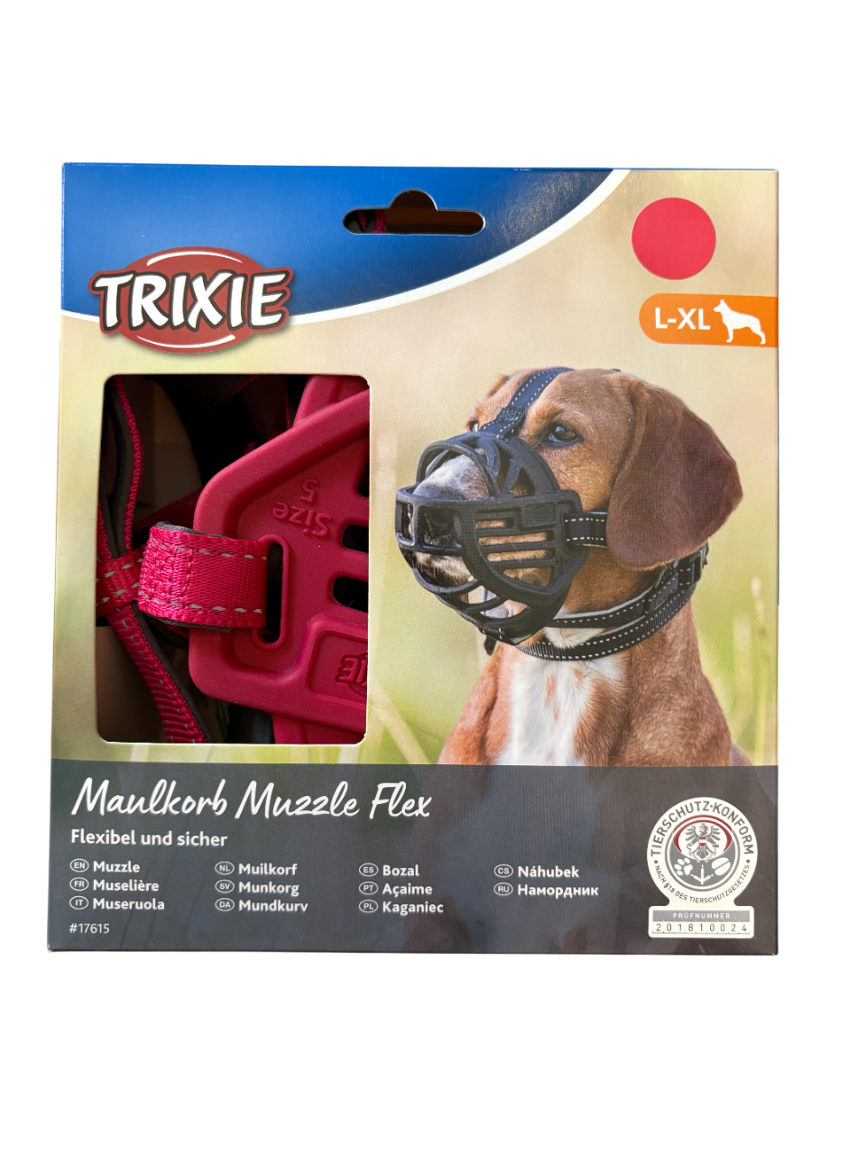 Trixie - Museruola Flex Muzzle Taglia XL-L (Circonferenza interna 35 cm)