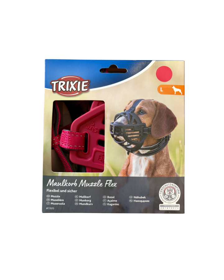 Trixie - Museruola Flex Muzzle Taglia L (Circonferenza interna 31 cm)