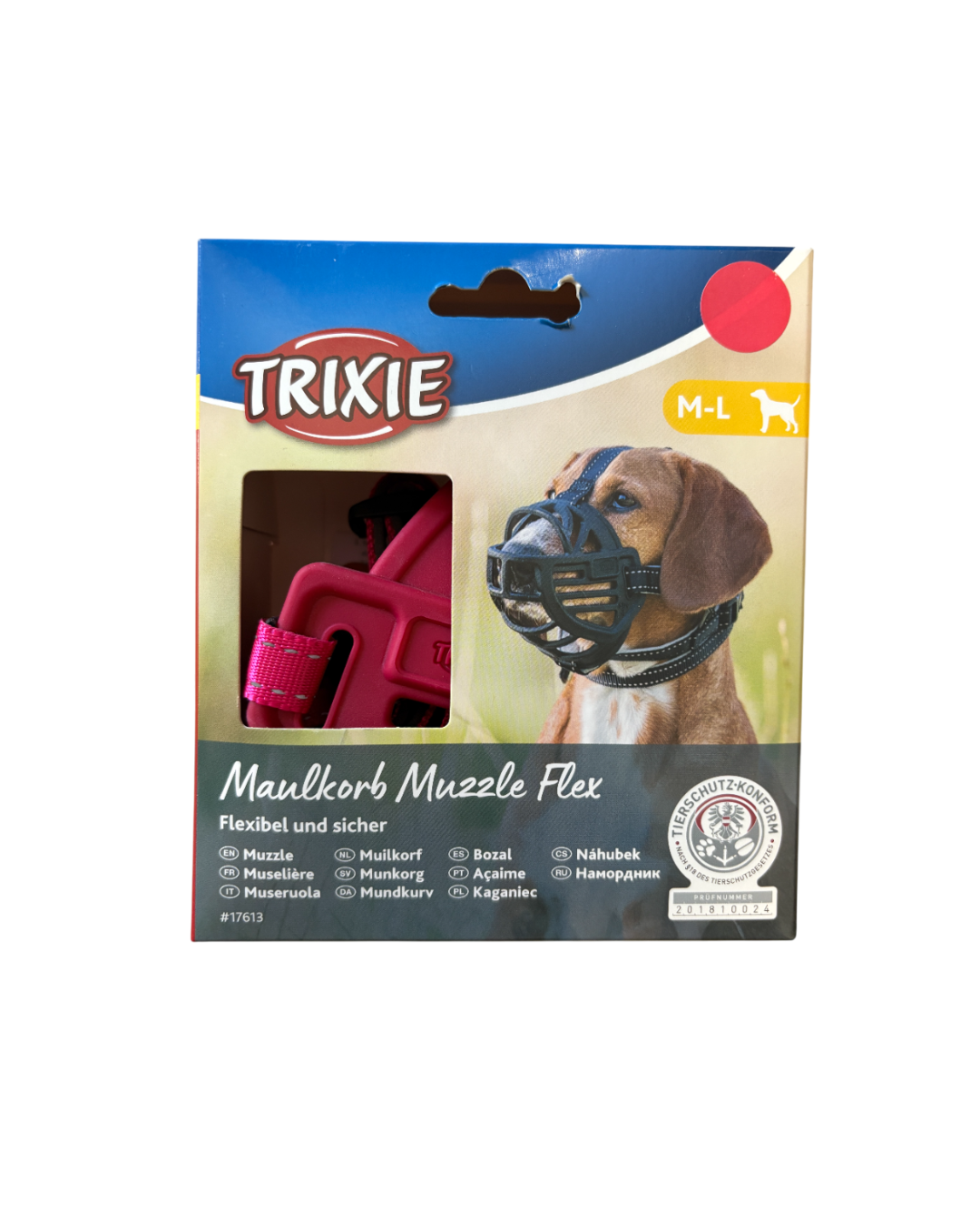 Trixie - Museruola Flex Muzzle Taglia M-L (Circonferenza interna 27 cm)