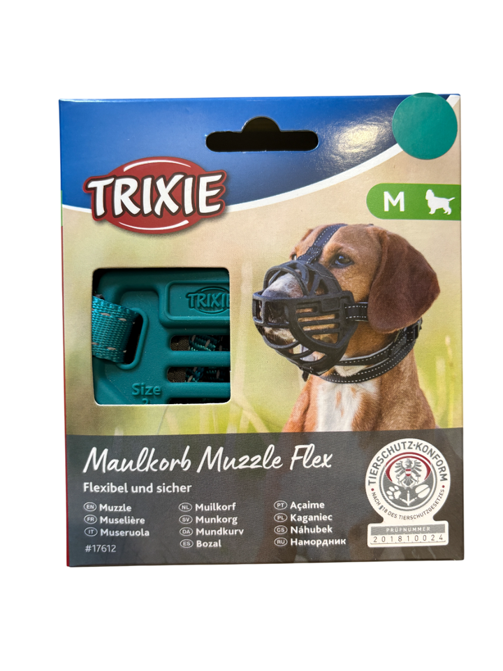 Trixie - Museruola Flex Muzzle Taglia M (Circonferenza Interna 25 cm)