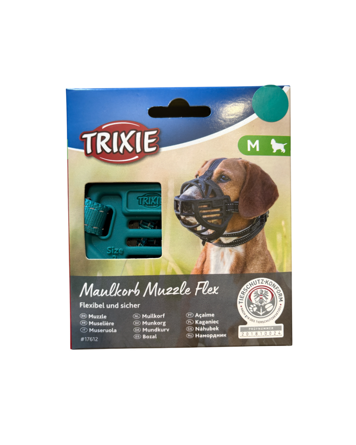 Trixie - Museruola Flex Muzzle Taglia M (Circonferenza Interna 25 cm)