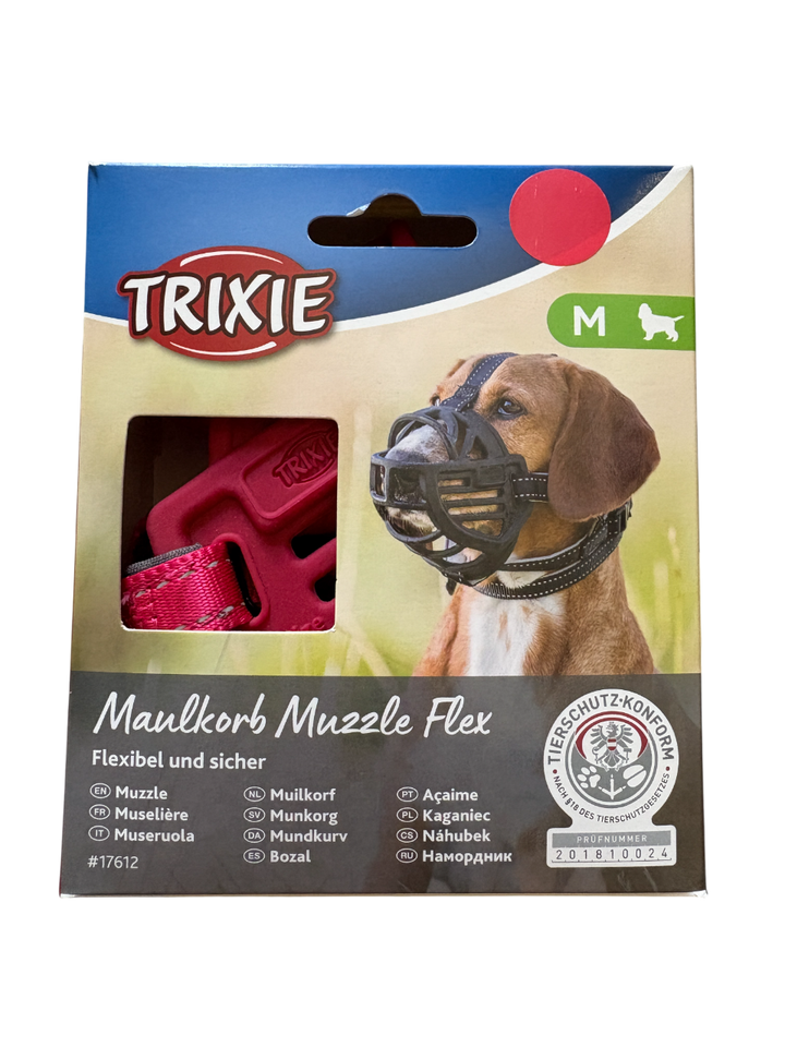 Trixie - Museruola Flex Muzzle Taglia M (Circonferenza Interna 25 cm)